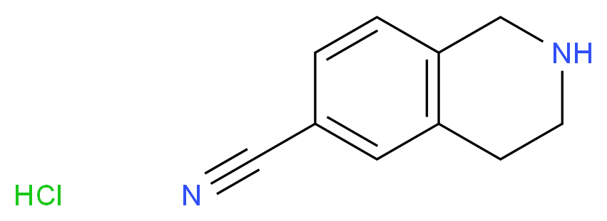 1,2,3,4-Tetrahydroisoquinoline-6-carbonitrile hydrochloride_分子结构_CAS_171084-93-8)