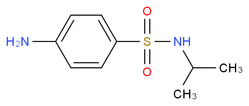 4-Amino-N-isopropylbenzenesulfonamide_分子结构_CAS_)
