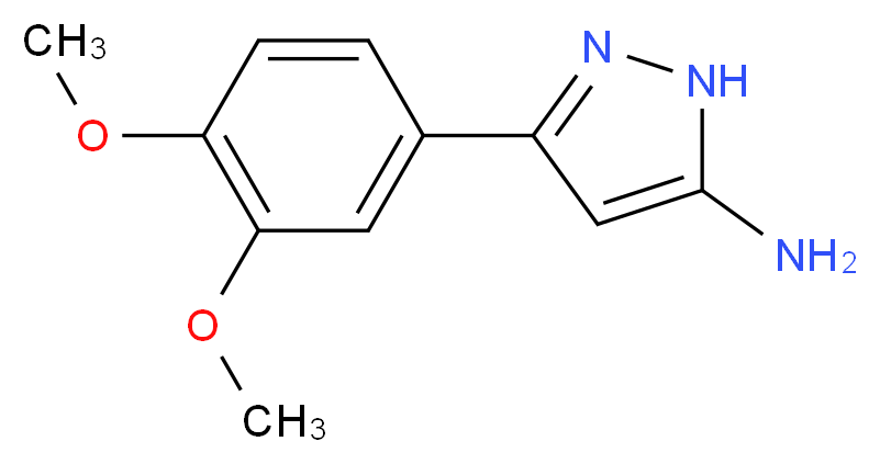 5-Amino-3-(3,4-dimethoxyphenyl)-1H-pyrazole_分子结构_CAS_208519-08-8)