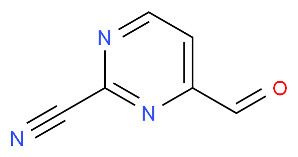 4-formylpyrimidine-2-carbonitrile_分子结构_CAS_145276-04-6