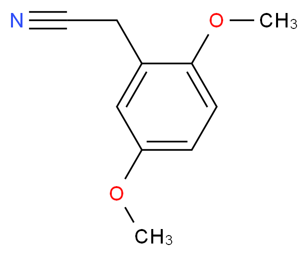 2-(2,5-dimethoxyphenyl)acetonitrile_分子结构_CAS_18086-24-3
