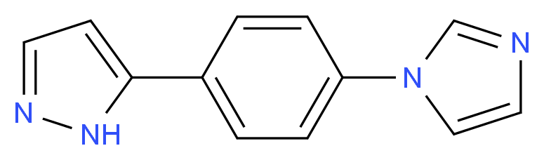 5-[4-(1H-Imidazol-1-yl)phenyl]-1H-pyrazole_分子结构_CAS_)