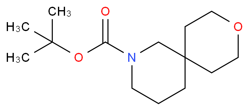 tert-butyl 9-oxa-2-azaspiro[5.5]undecane-2-carboxylate_分子结构_CAS_1259489-95-6