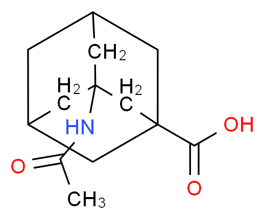 3-Acetylamino-adamantane-1-carboxylic acid_分子结构_CAS_)