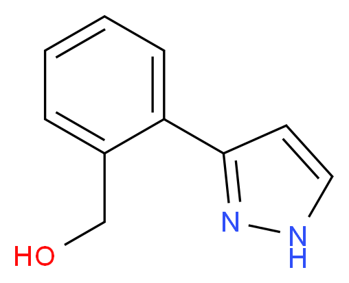 [2-(1H-pyrazol-3-yl)phenyl]methanol_分子结构_CAS_59843-63-9