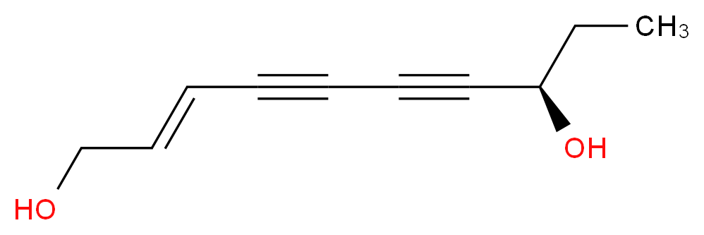 (R,E)-Deca-2-ene-4,6-diyne-1,8-diol_分子结构_CAS_931116-24-4)