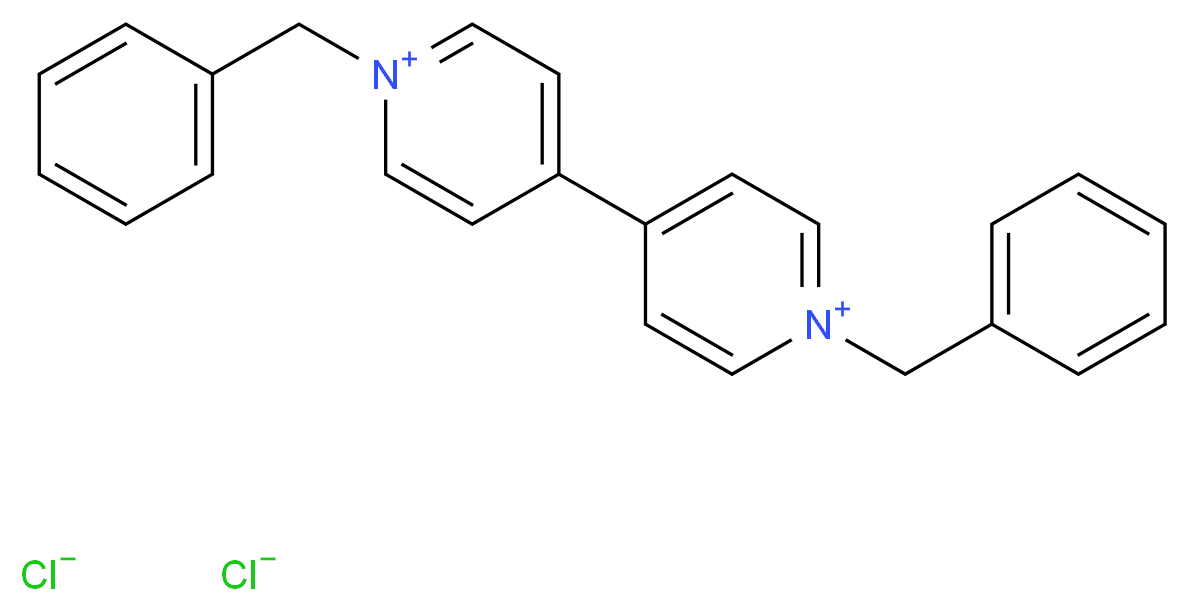 1-benzyl-4-(1-benzylpyridin-1-ium-4-yl)pyridin-1-ium dichloride_分子结构_CAS_1102-19-8