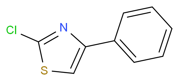 2-chloro-4-phenyl-1,3-thiazole_分子结构_CAS_1826-23-9