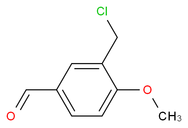 3-(Chloromethyl)-4-methoxybenzaldehyde_分子结构_CAS_)