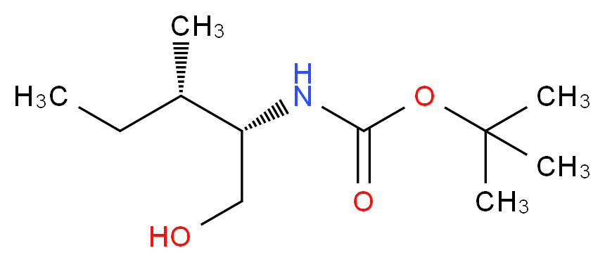 tert-butyl N-[(2S,3S)-1-hydroxy-3-methylpentan-2-yl]carbamate_分子结构_CAS_106946-74-1