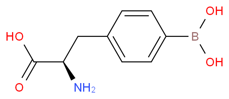 (2R)-2-amino-3-[4-(dihydroxyboranyl)phenyl]propanoic acid_分子结构_CAS_111821-49-9