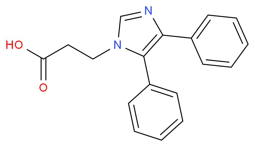 3-(4,5-diphenyl-1H-imidazol-1-yl)propanoic acid_分子结构_CAS_315248-18-1