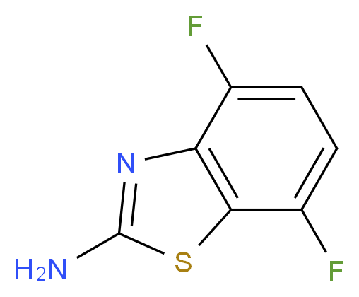 4,7-difluoro-1,3-benzothiazol-2-amine_分子结构_CAS_942473-94-1