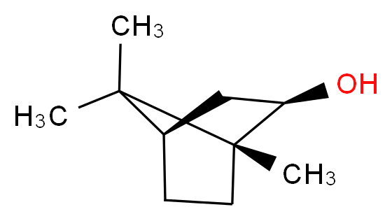 (1R,2R,4R)-1,7,7-trimethylbicyclo[2.2.1]heptan-2-ol_分子结构_CAS_124-76-5