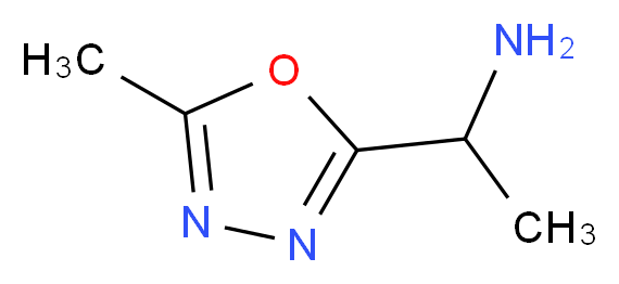 1-(5-methyl-1,3,4-oxadiazol-2-yl)ethan-1-amine_分子结构_CAS_1017132-61-4