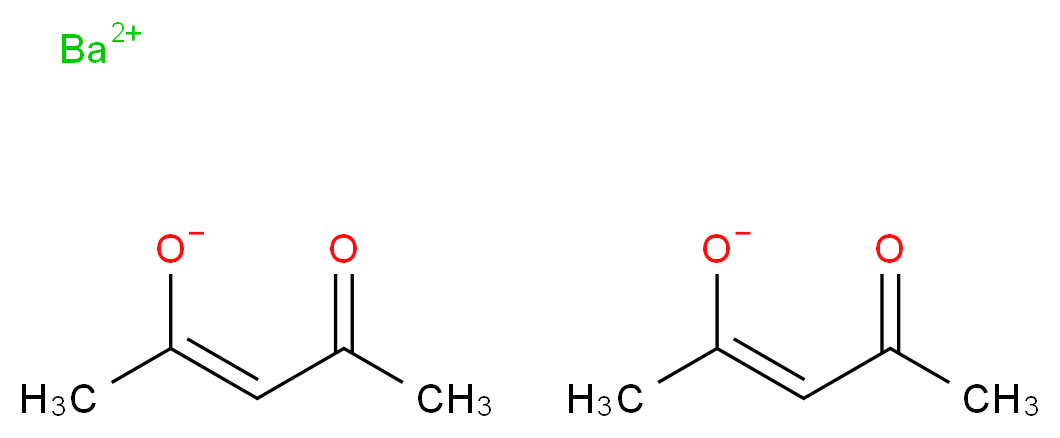 barium(2+) ion bis((2Z)-4-oxopent-2-en-2-olate)_分子结构_CAS_12084-29-6