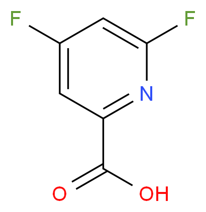 4,6-DIFLUORO-PYRIDINE-2-CARBOXYLIC ACID_分子结构_CAS_849937-89-9)