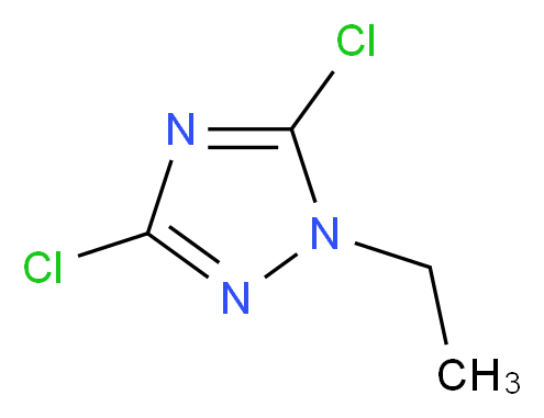 3,5-dichloro-1-ethyl-1H-1,2,4-triazole_分子结构_CAS_1256643-69-2)