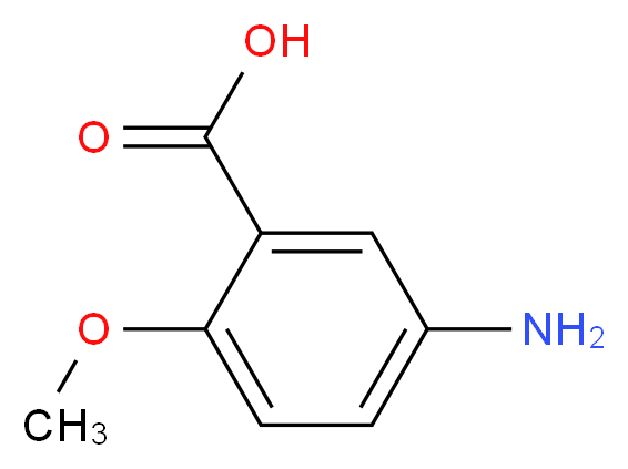 5-氨基-2-甲氧基苯甲酸_分子结构_CAS_3403-47-2)