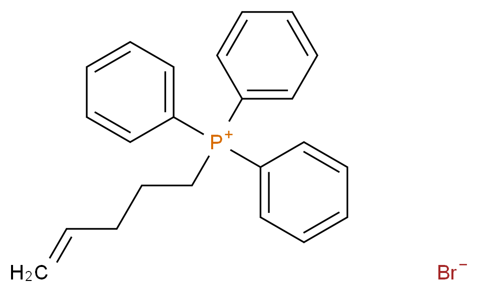 (4-戊烯基)三苯基溴化膦_分子结构_CAS_56771-29-0)