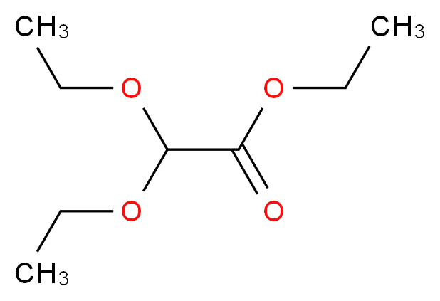 二乙氧基乙酸乙酯_分子结构_CAS_6065-82-3)