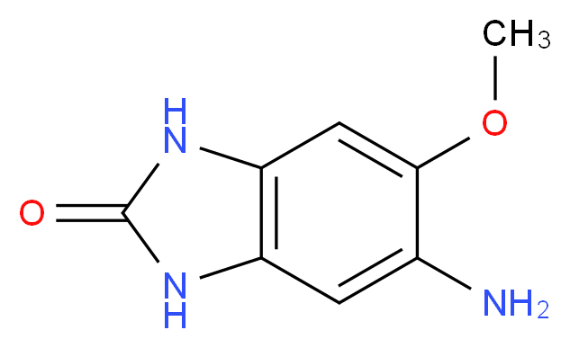 5-amino-6-methoxy-2,3-dihydro-1H-1,3-benzodiazol-2-one_分子结构_CAS_65740-56-9