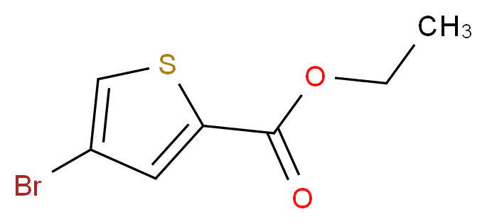 ethyl 4-bromothiophene-2-carboxylate_分子结构_CAS_62224-17-3