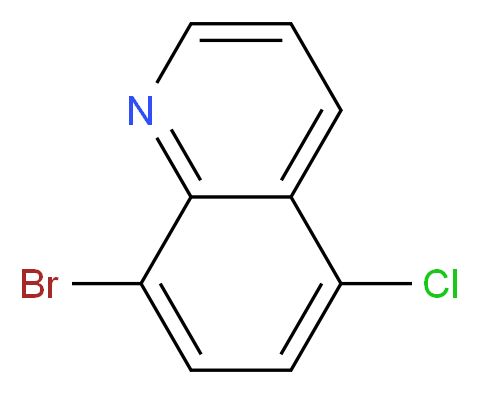 8-bromo-5-chloroquinoline_分子结构_CAS_1154741-20-4