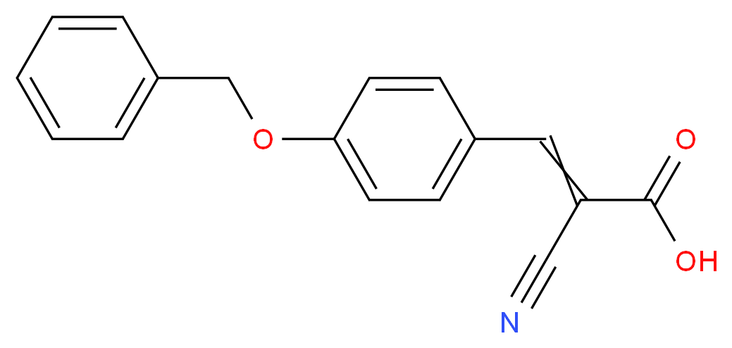 4-苄氧基-α-氰基肉桂酸_分子结构_CAS_162882-36-2)