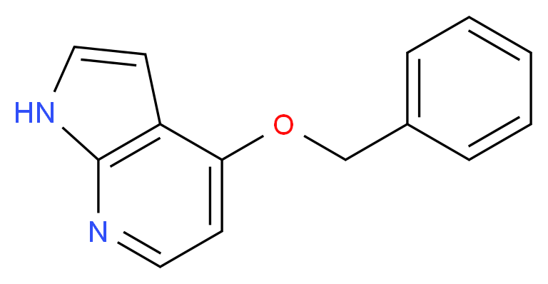 4-(benzyloxy)-1H-pyrrolo[2,3-b]pyridine_分子结构_CAS_1260761-21-4