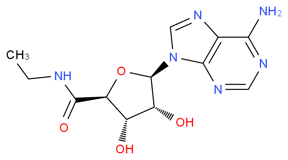 5′-N-ethylcarboxamidoadenosine_分子结构_CAS_78647-50-4)