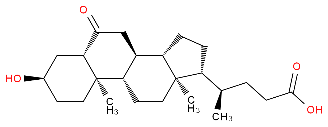 (4R)-4-[(1S,2R,5R,7S,10S,11S,14R,15R)-5-hydroxy-2,15-dimethyl-8-oxotetracyclo[8.7.0.0?,?.0??,??]heptadecan-14-yl]pentanoic acid_分子结构_CAS_10573-17-8