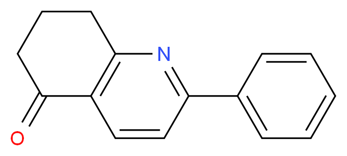 2-phenyl-5,6,7,8-tetrahydroquinolin-5-one_分子结构_CAS_59838-62-9