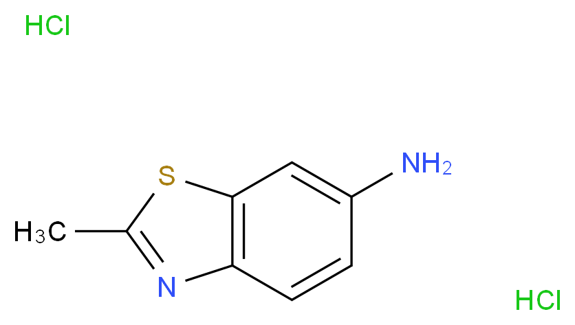 2-Methyl-benzothiazol-6-ylamine dihydrochloride_分子结构_CAS_)