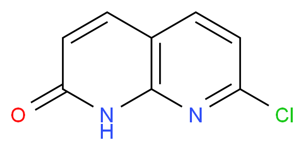 7-chloro-1,8-naphthyridin-2(1H)-one_分子结构_CAS_15944-34-0)