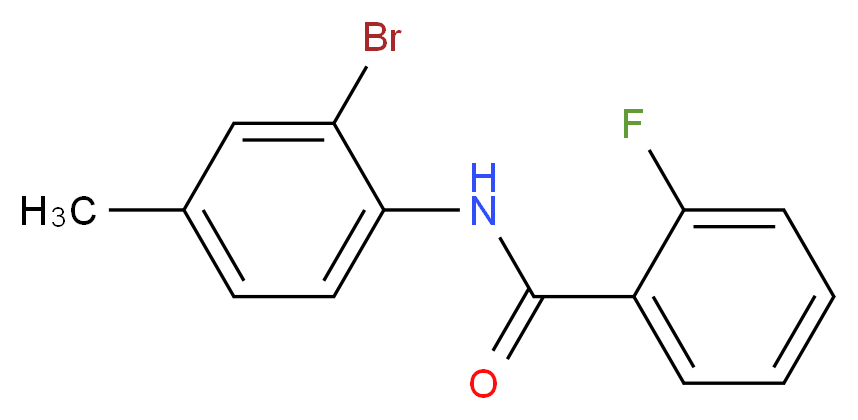 N-(2-Bromo-4-methylphenyl)-2-fluorobenzamide_分子结构_CAS_313552-64-6)