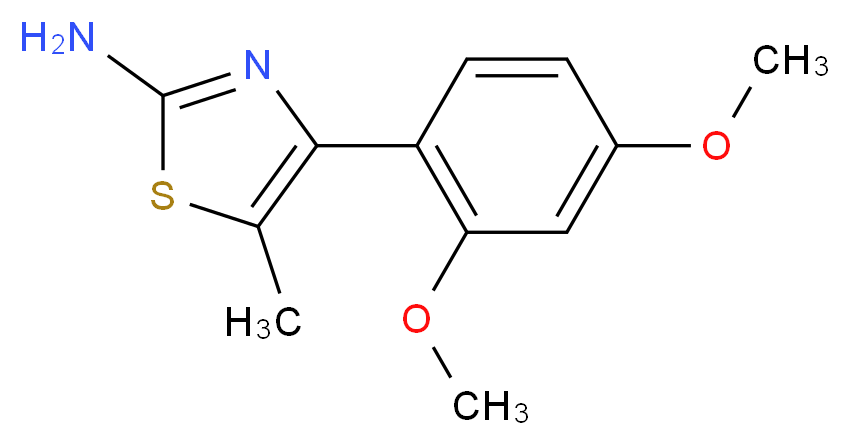 4-(2,4-dimethoxyphenyl)-5-methyl-1,3-thiazol-2-amine_分子结构_CAS_117844-98-1)