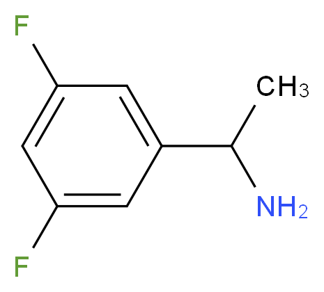 1-(3,5-difluorophenyl)ethan-1-amine_分子结构_CAS_321318-29-0