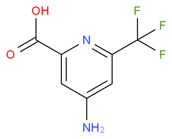 4-amino-6-(trifluoromethyl)picolinic acid_分子结构_CAS_1060810-73-2)