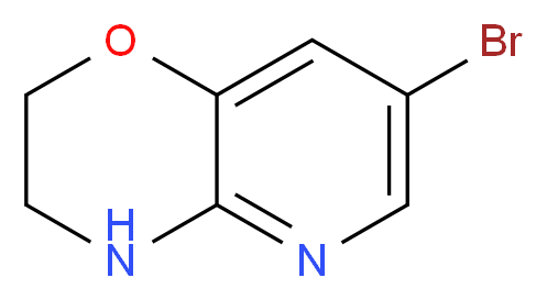 7-Bromo-3,4-dihydro-2H-pyrido[3,2-b][1,4]oxazine_分子结构_CAS_34950-82-8)