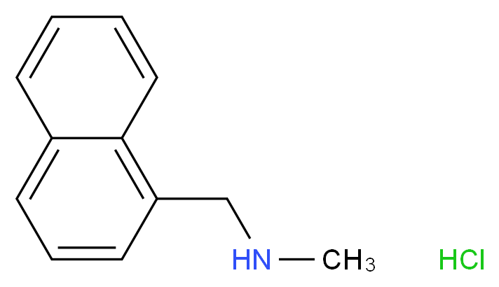 methyl(naphthalen-1-ylmethyl)amine hydrochloride_分子结构_CAS_65473-13-4)