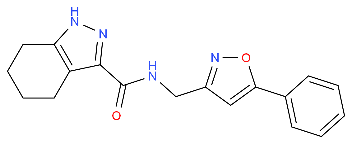 N-[(5-phenylisoxazol-3-yl)methyl]-4,5,6,7-tetrahydro-1H-indazole-3-carboxamide_分子结构_CAS_)