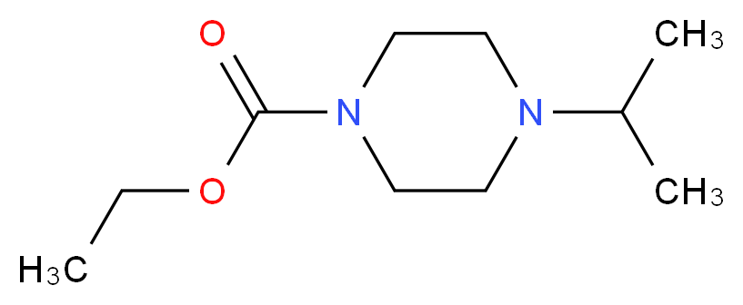 4-(1-甲基乙基)哌嗪-1-甲酸乙酯_分子结构_CAS_61014-91-3)