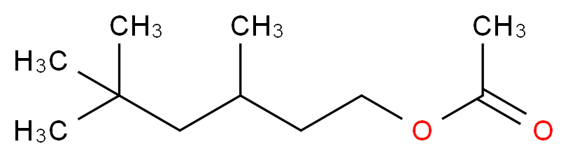 3,5,5-trimethylhexyl acetate_分子结构_CAS_58430-94-7