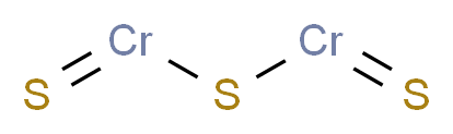 sulfanylidene[(sulfanylidenechromio)sulfanyl]chromium_分子结构_CAS_12018-22-3