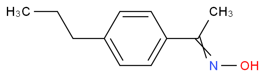 N-[1-(4-propylphenyl)ethylidene]hydroxylamine_分子结构_CAS_64128-26-3