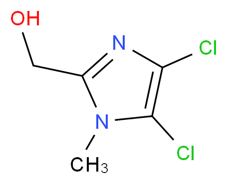 (4,5-dichloro-1-methyl-1H-imidazol-2-yl)methanol_分子结构_CAS_1000684-06-9