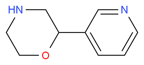 2-(pyridin-3-yl)morpholine_分子结构_CAS_90437-05-1