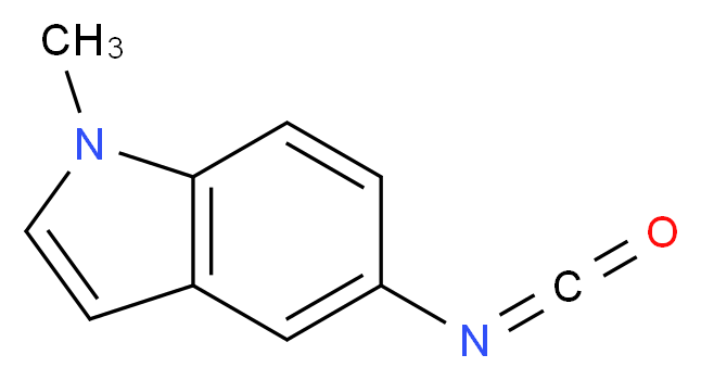 5-isocyanato-1-methyl-1H-indole_分子结构_CAS_884507-16-8