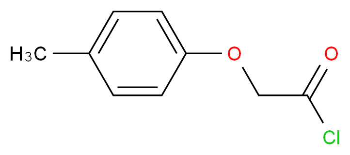 (4-Methylphenoxy)acetyl chloride_分子结构_CAS_15516-47-9)